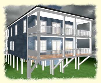 Coastal Home Under 2500 Sq.Ft.-BM041104