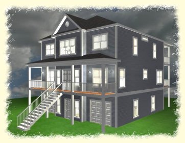Coastal Home Over 2500 Sq.Ft.-DCW050115