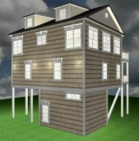 Beach House Under 2500 Sq.Ft.-GJH050214