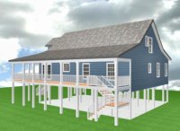 Coastal Home Under 2500 Sq.Ft.-KH990709